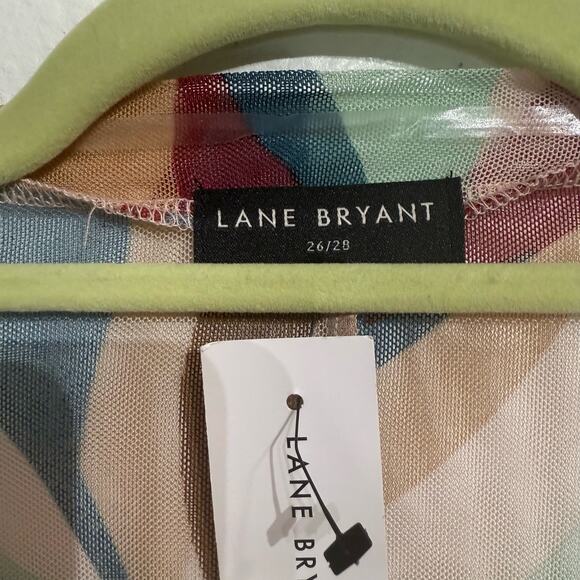Lane Bryant Veronica Palm Classic Open-Front Mesh Kimono Sz 26/28 NWT - Picture 5 of 12